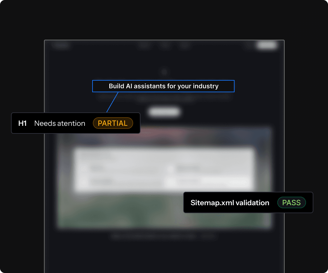 AI crawlability audit preview