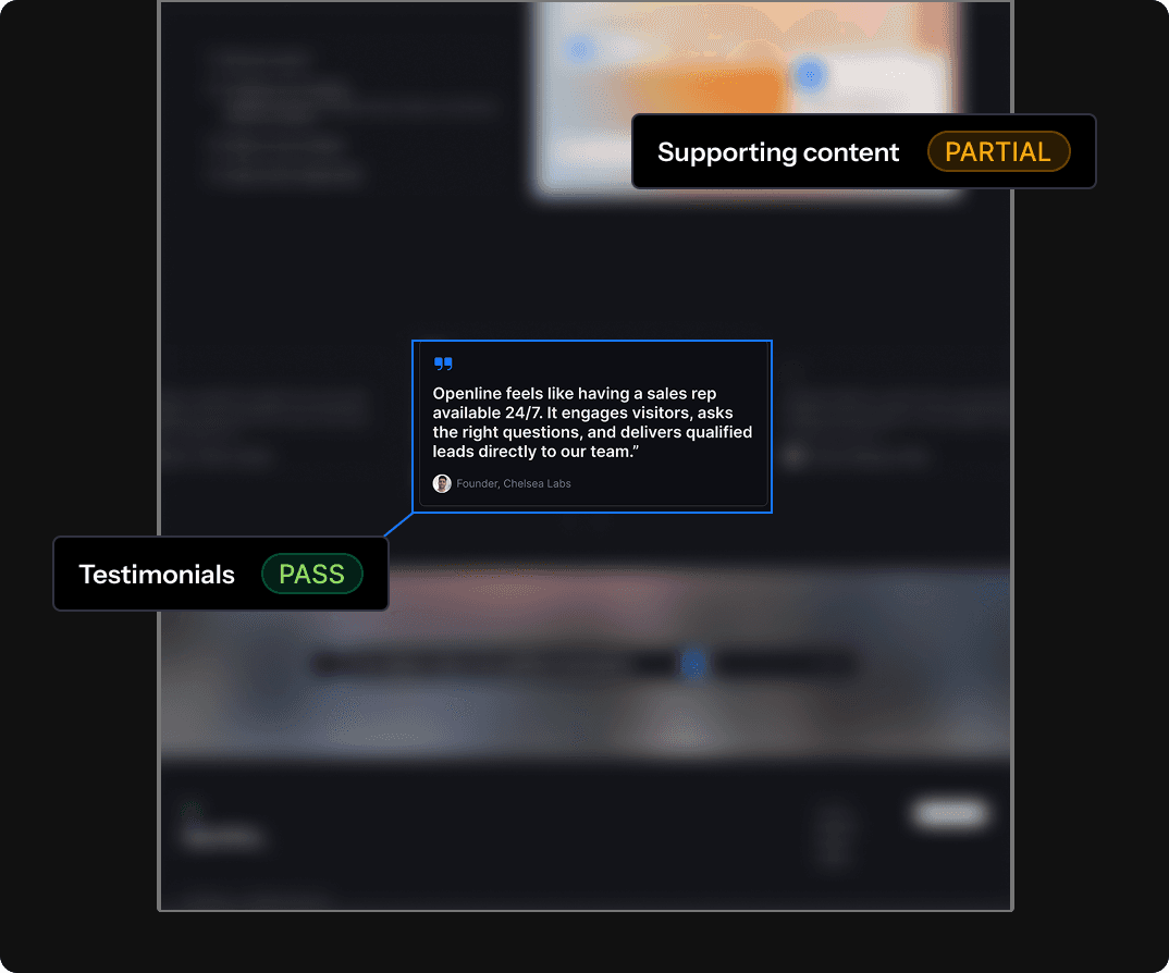 AI recommendation trust signal audit preview