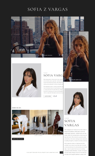 Sofia Vargas website preview